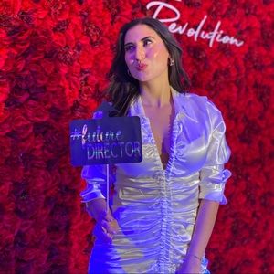 White Satin Scrunch ZARA Formal Dress